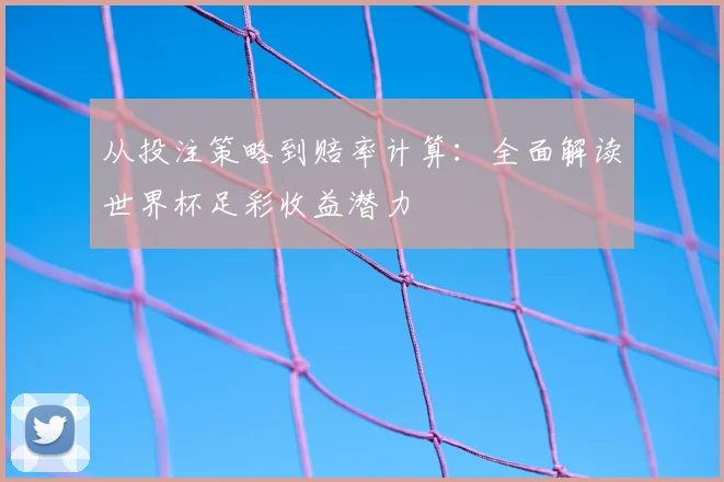 从投注策略到赔率计算：全面解读世界杯足彩收益潜力